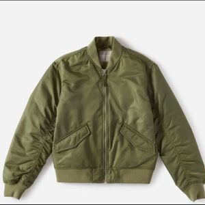 Everlane Green Bomber Jacket Large